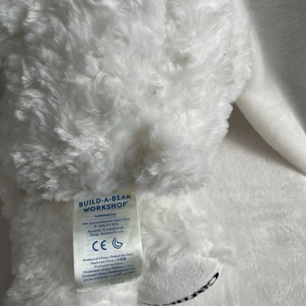 Build A Bear Carnival Cruise Ship Plush Bear Logo Red & White Stuffed Animal